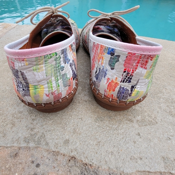 Karyoka Womens Colorful Leather Comfort/Walking Shoes EU Size 37 US Size 7 - Picture 3 of 8